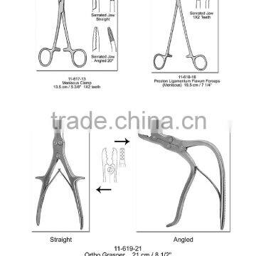 Ortho Grasper, streight,21cm,7x20mm bite size, orthopaedic instruments, surgical instruments