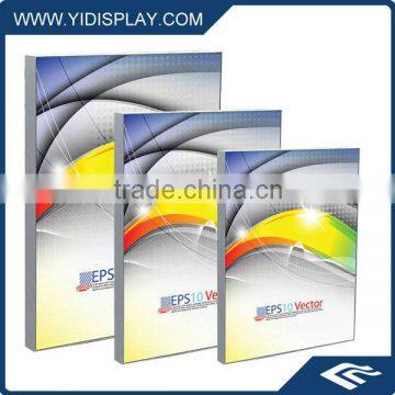 LED optical lens fabric light box for display