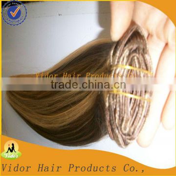 Hot!! Full Head Remy Cheap Price Clip Hair