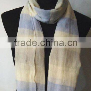 100% Cotton Yarn Dyed Stripe Scarf