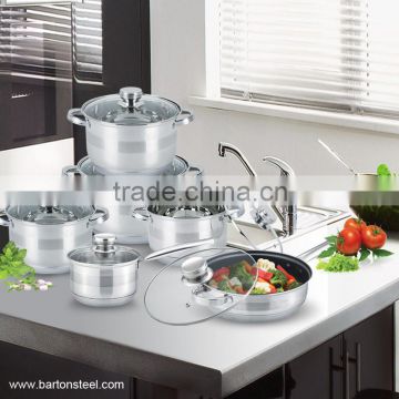 12pcs Stainless Steel Cookware set