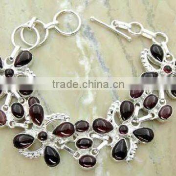 925 sterling silver jewelry, Garnet bracelets,sterling silver jewelry wholesale