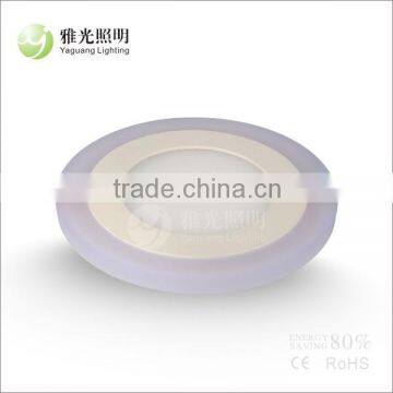 6w LED indoor Segmented glow double color panel light (Side emit) led panel light