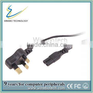 two core British standard power cord with high quality