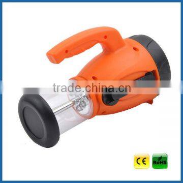 Emergency Dynamo led Flashlight with radio / hand crank torch light with radio / Dynamo flashlight USB charger