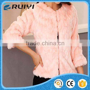 Casual Women Clothes Fake Fur Winter Slim Overcoat photo-2