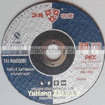 4 inch reinforced abrasive cutting disc, saw blade, cut off wheel use for metal stainless steel inox ss