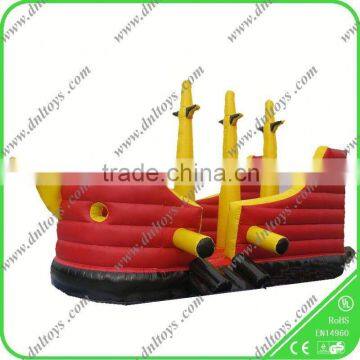 giant pirate ship inflatale bouncer slide inflatable combo