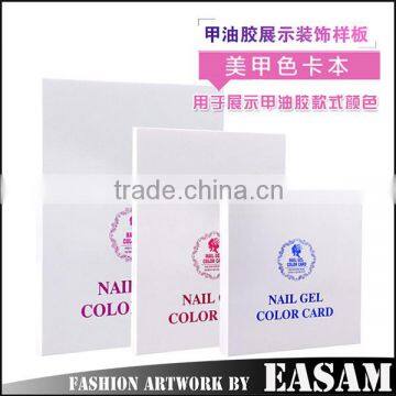 Easam 2015 new different size nail gel polish color chart book