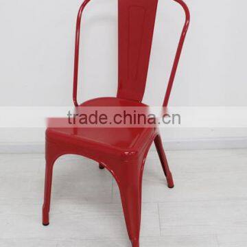 metal chair - red