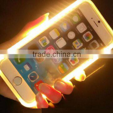 ABS+PC selfie light up led phone case led cell phone case