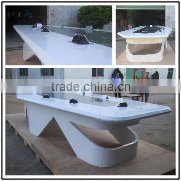 White Pure Solid Surface extraordinary modern luxury meeting table