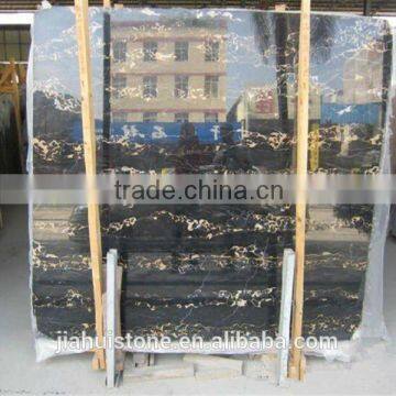 black golden flower marble slab