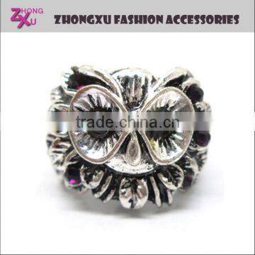 2014 new custom hot sale cheap antique owl rings