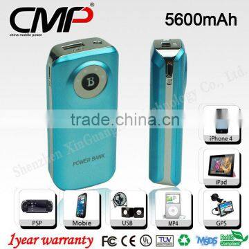 CMP 5600mAh Power Bank for Mobile Phone/GPS/PSP/USB Devices