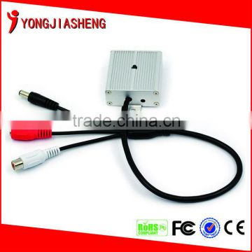 Aluminum alloy shell cctv microphone with Three connectors Rang:100 Square meters GK-801AP