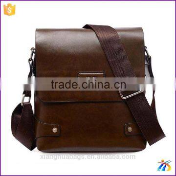 factory price leather messenger shoulder bags for men