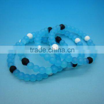 Wholesale New Fashion Balance Ball Shape Bead Silicone Bracelet