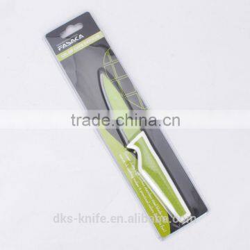 KP1401PDB New Designed with Double Blister Packing Color Non-stick Coating 3.5 inch Paring Colored Kitchen Knife