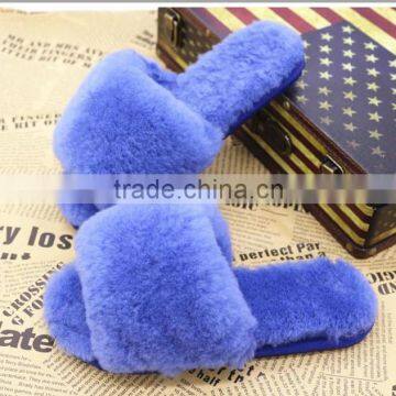 Great promotion Custom washable disposable fur hotel home slipper