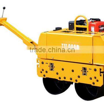 650kgs double drums electric start hydraulic vibratory road roller