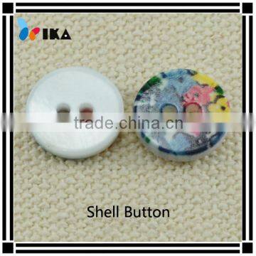 wholesale printing natural material shell button