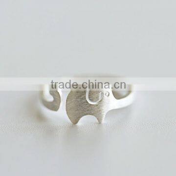 Fashion 925 sterling silver drawing elephant ring sterling silver jewelry wholesale jewelry accessories