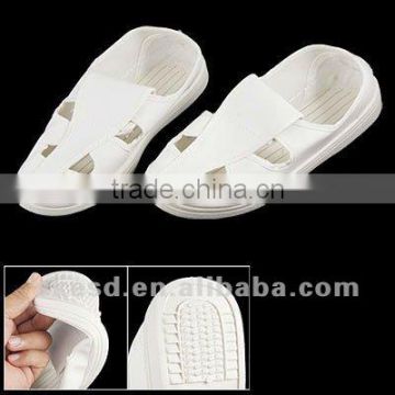 White Anti-static PU Faux Leather ESD Shoes