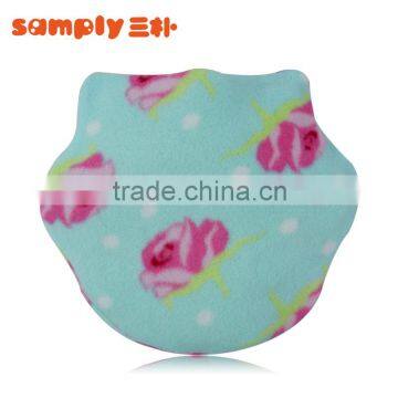 High quality PVC hot-water bottle cloud design fleece cover Christmas gift