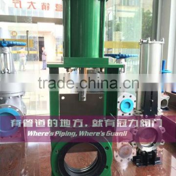 Cast iron Slurry Knife Gate Valve with Pneumatic cylinder