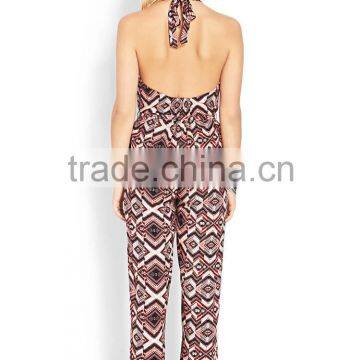 Women Playsuits Wholesale Retro Pattern Printing Jumpsuits/playsuits Women Sexy Jumpsuits photo-4