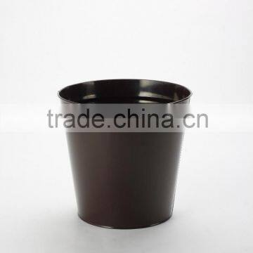 black heavy metal school round wastebasket