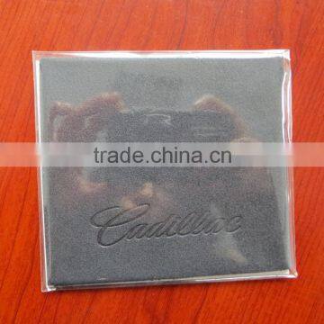 Cadillac Microfiber Cleaning Cloth Individual Packing Pop Bag,black Cloth Embossed