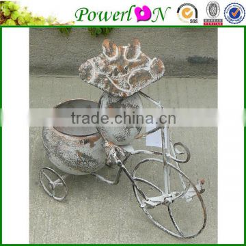 Discounted Wrough Iron Frog Shape Plant Pot For Patio Garden Backyard I29M TS05 G00 X00 PL08-6126