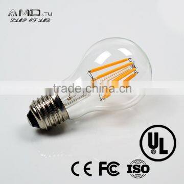 A60 Led Filament Bulb E27 E26 Led Epistar Filament Dimmable Led Bulb photo-4