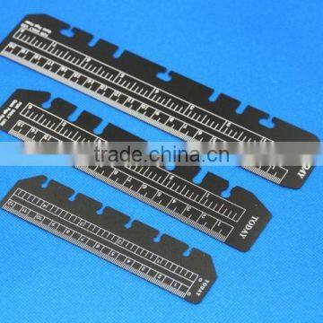 Platic Customized Printed Ruler With Ring Blinder Hole photo-2