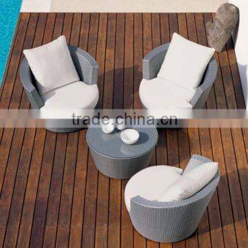 Resin Rattan Sofa Set - Wicker Rattan Outdoor Sofa Set Furniture (1.2mm Alu Frame Powder Coated + Anti UV PE Rattan) photo-3