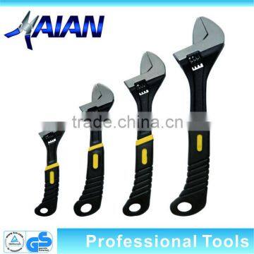 European Type Adjustable Wrench with Plastic Handle