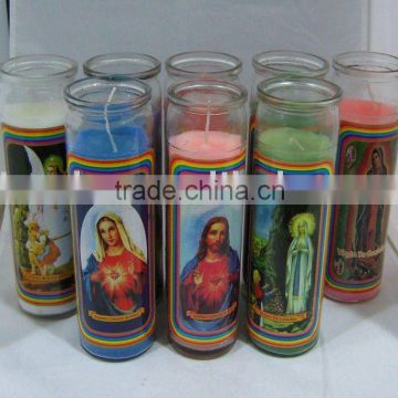 ali express100% vegetable wax church candle religious candle