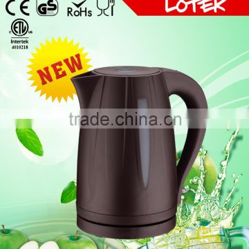 striking bule LED 1.7L plastic kettle with CE CB GS