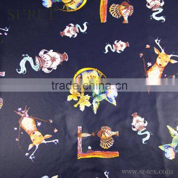 navy blue cotton printing shirts fabric