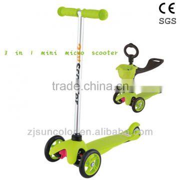 Hot selling 3 in 1 mini scooter for wholesale kid scooter