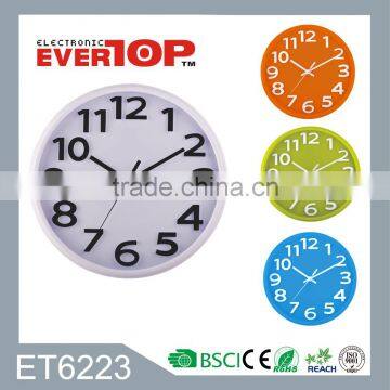 2016 NEW DECORATIVE PLASTIC WALL CLOCK ET6223