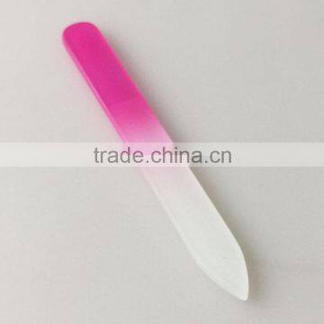Free sample wholesale colorful glass nail file printed logo double side nail file nail care tools factory                        
                                                Quality Choice