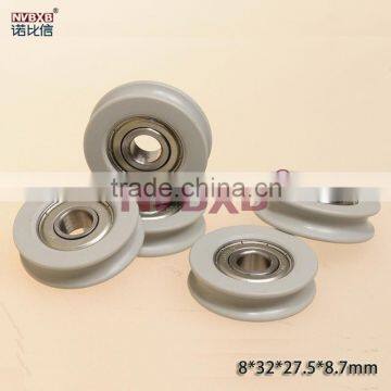 Gray wheel bearings for sliding door rollers