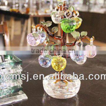 Colorful Christmas glass Tree for Christmas decoration gift