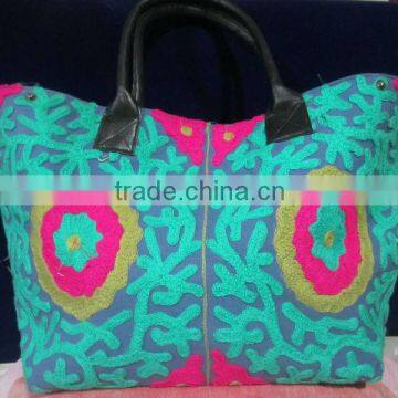 New Stylish Suzanni embroidery Large shopping bag Tote Fashionable ladies bag