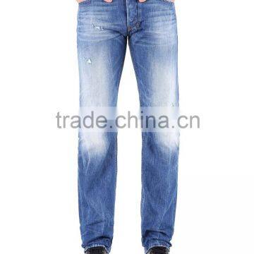 Blue Denim Jeans for Men Straight Leg photo-4
