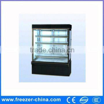 Commercial upright barkey cold cambered cake showcase