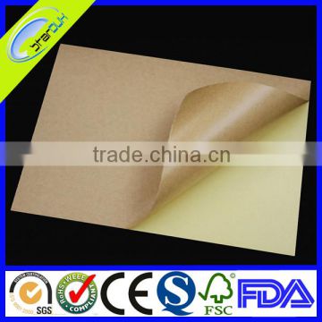 A4 brown kraft adhesive paper wholesale